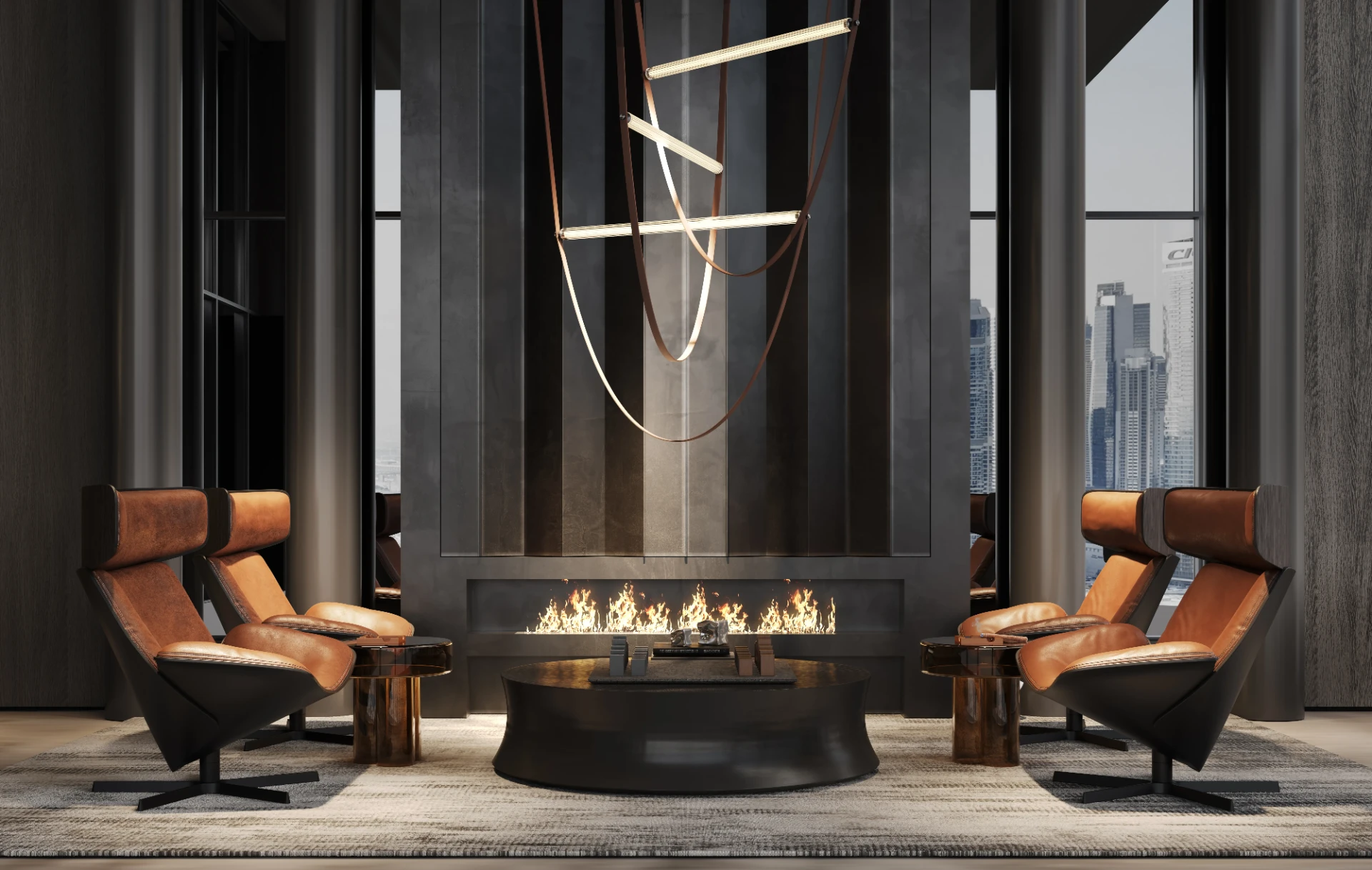 Residents lounge at the Verve residence, City Walk